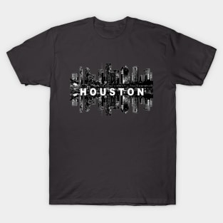 Houston in black ink T-Shirt